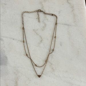 Gold Layered Heart Necklace